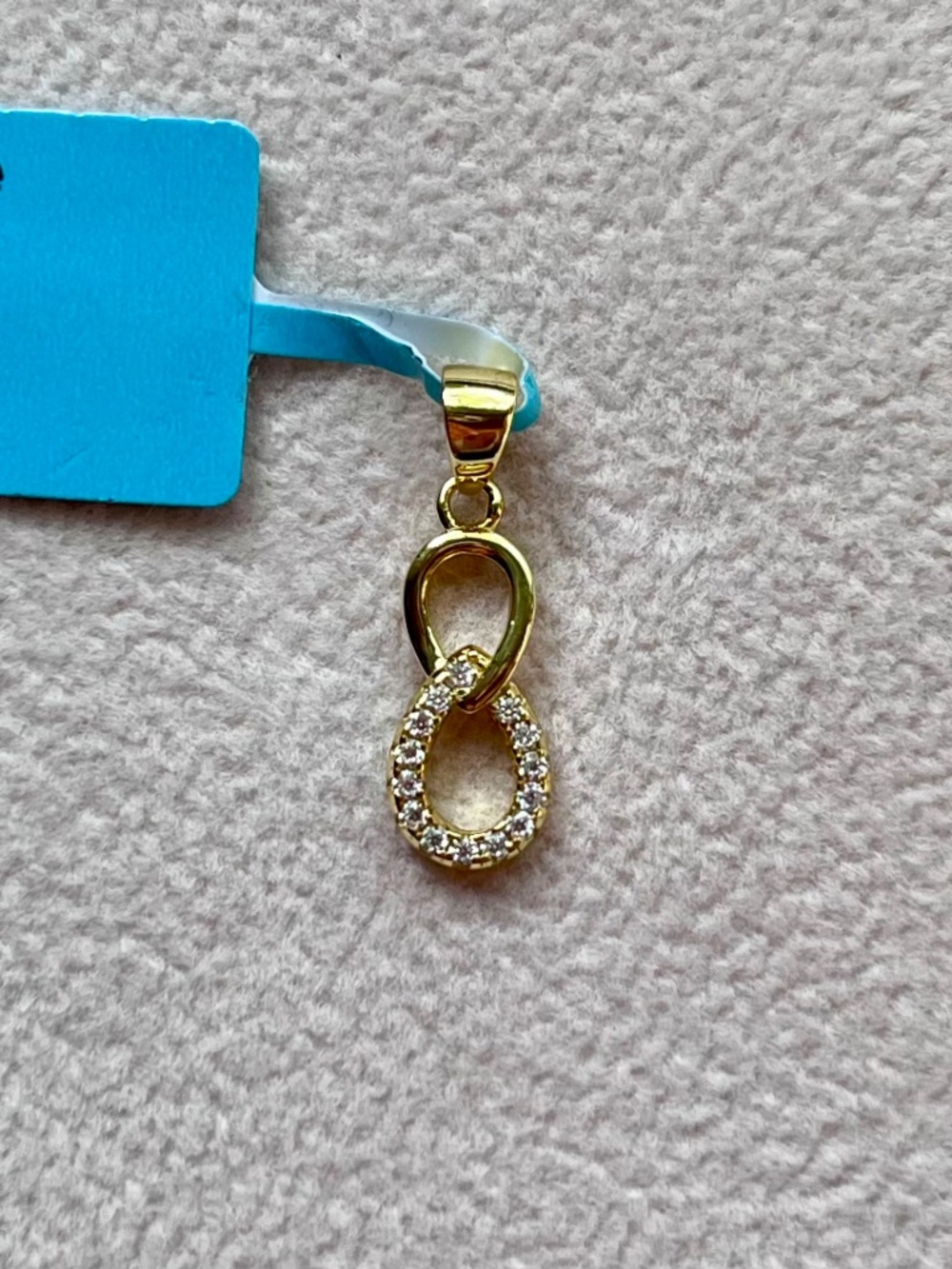 N073 | Moissanite Infinity Pendant